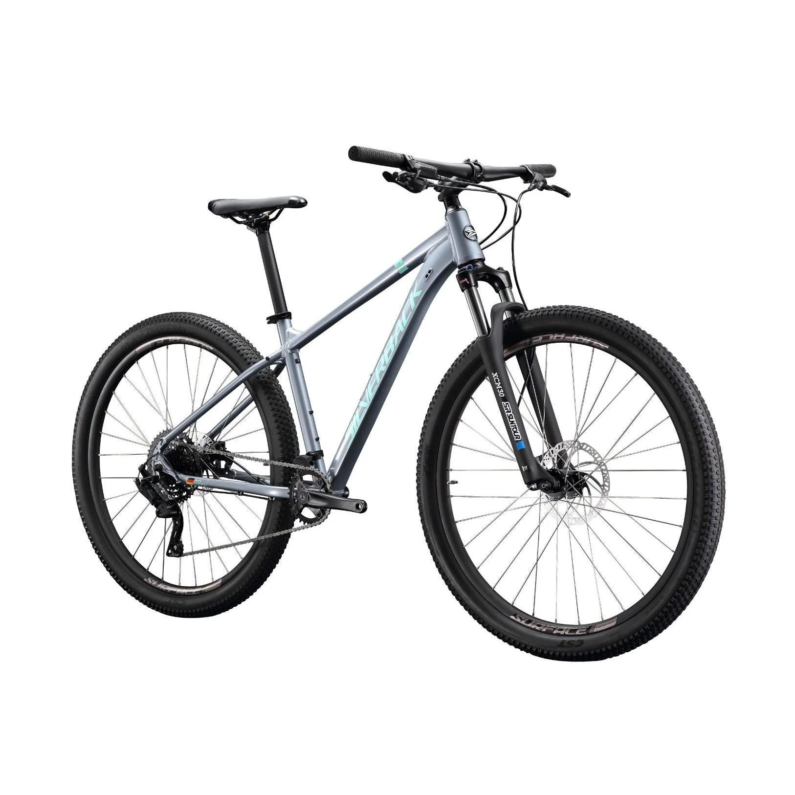 Silverback Splash Comp 27'' Hardtail Mountain Bike Silver/Teal - Image 2