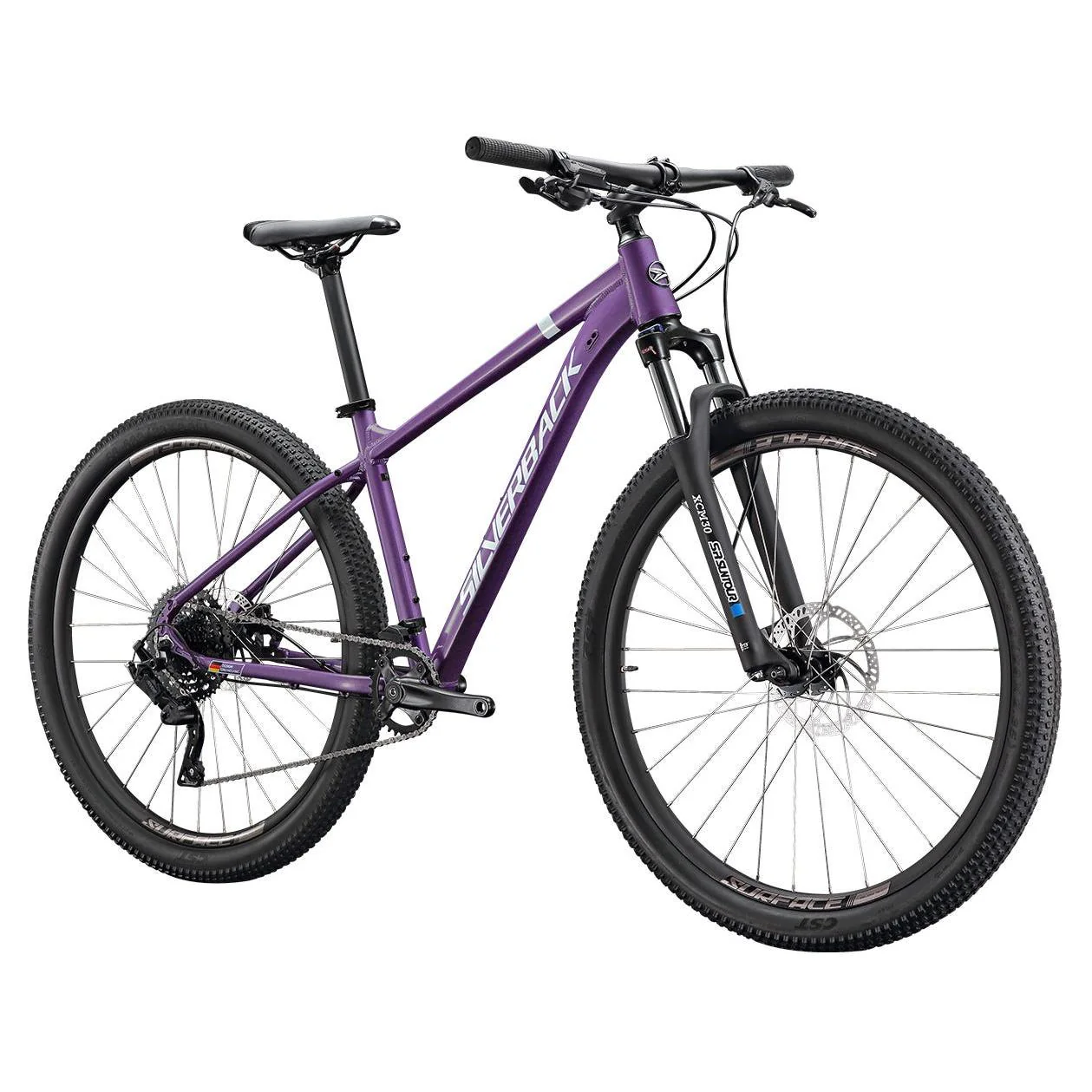 Silverback Splash Elite MS 27.5'' Hardtail Mountain Bike Purple/Silver - Image 3