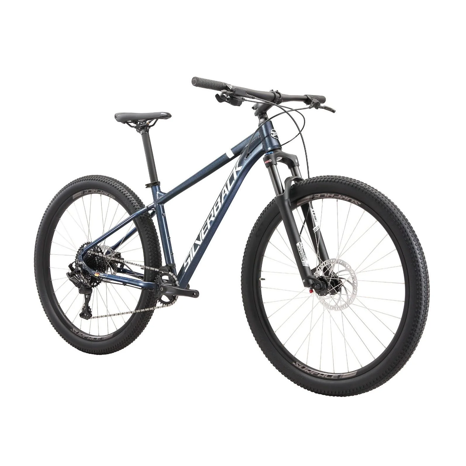 Silverback Stride Deluxe MS Hardtail Mountain Bike Metallic Blue - Image 2