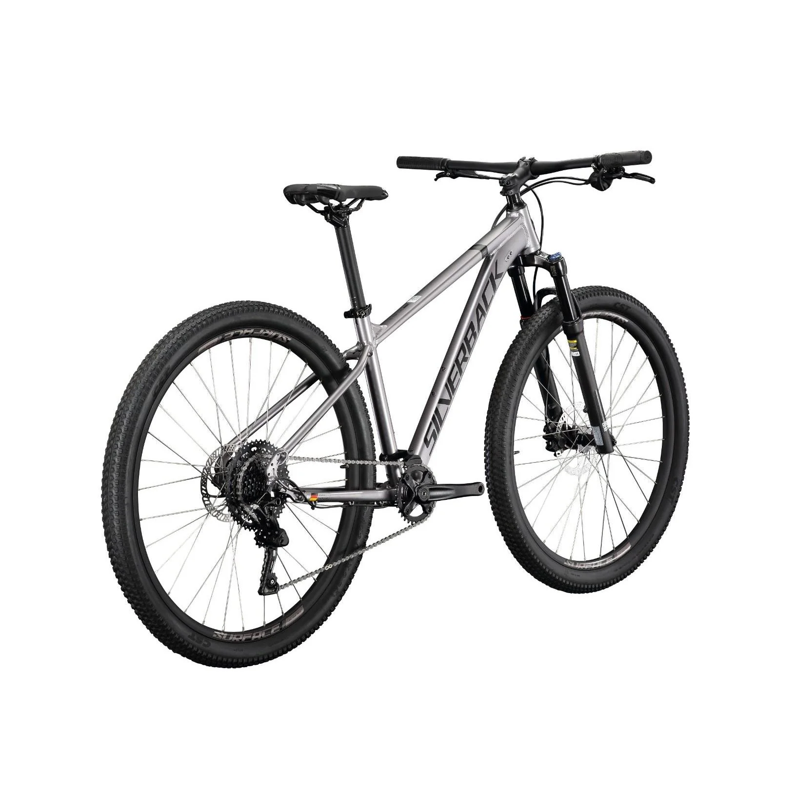Silverback Stride Comp Hardtail Mountain Bike 29'' Satin Metallic Grey - Image 3