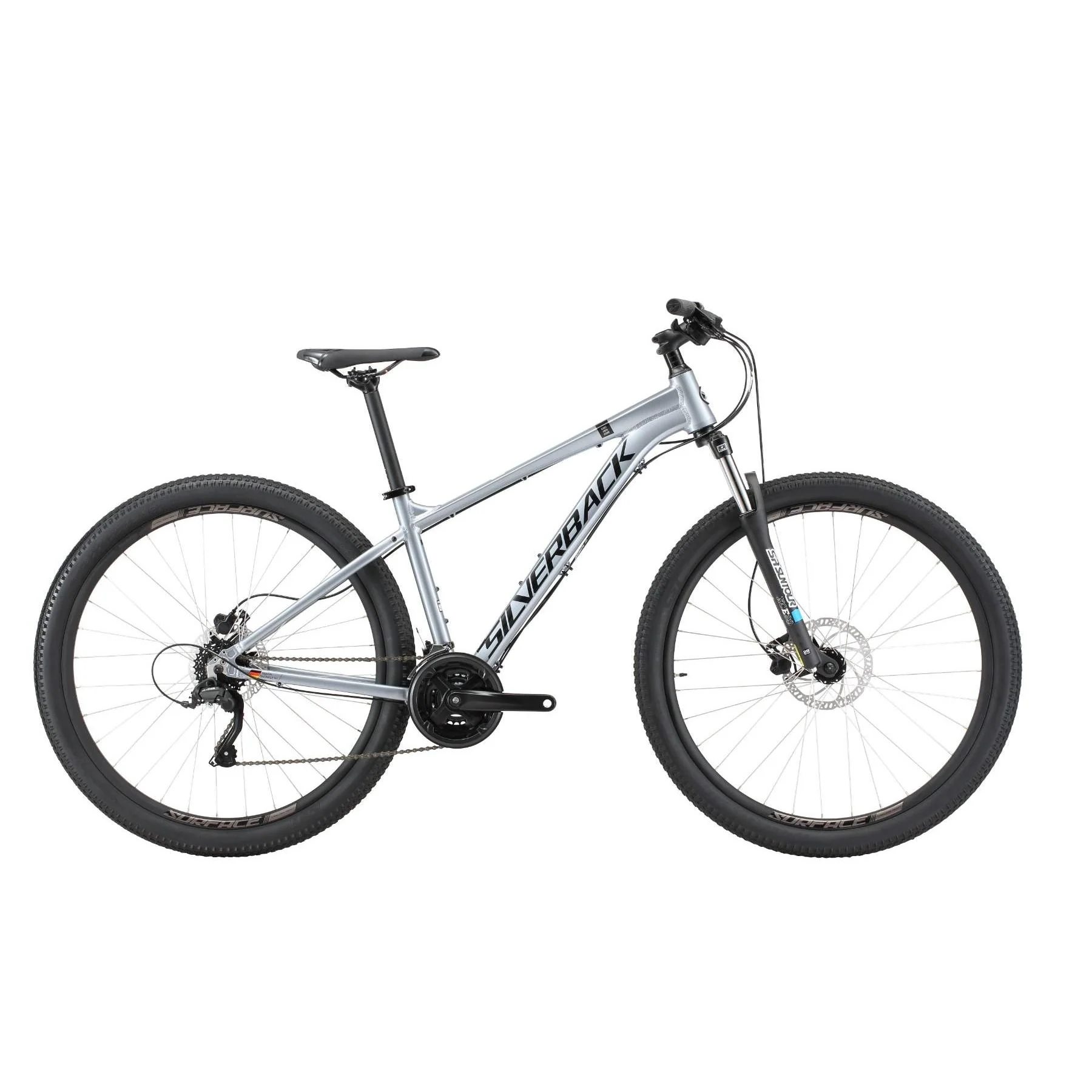 Silverback Stride HD Hardtail Mountain Bike 29'' Silver/Black