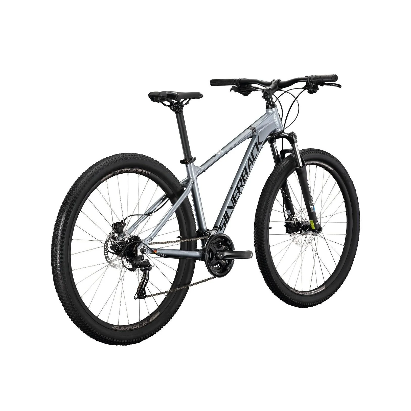 Silverback Stride HD Hardtail Mountain Bike 29'' Silver/Black - Image 3