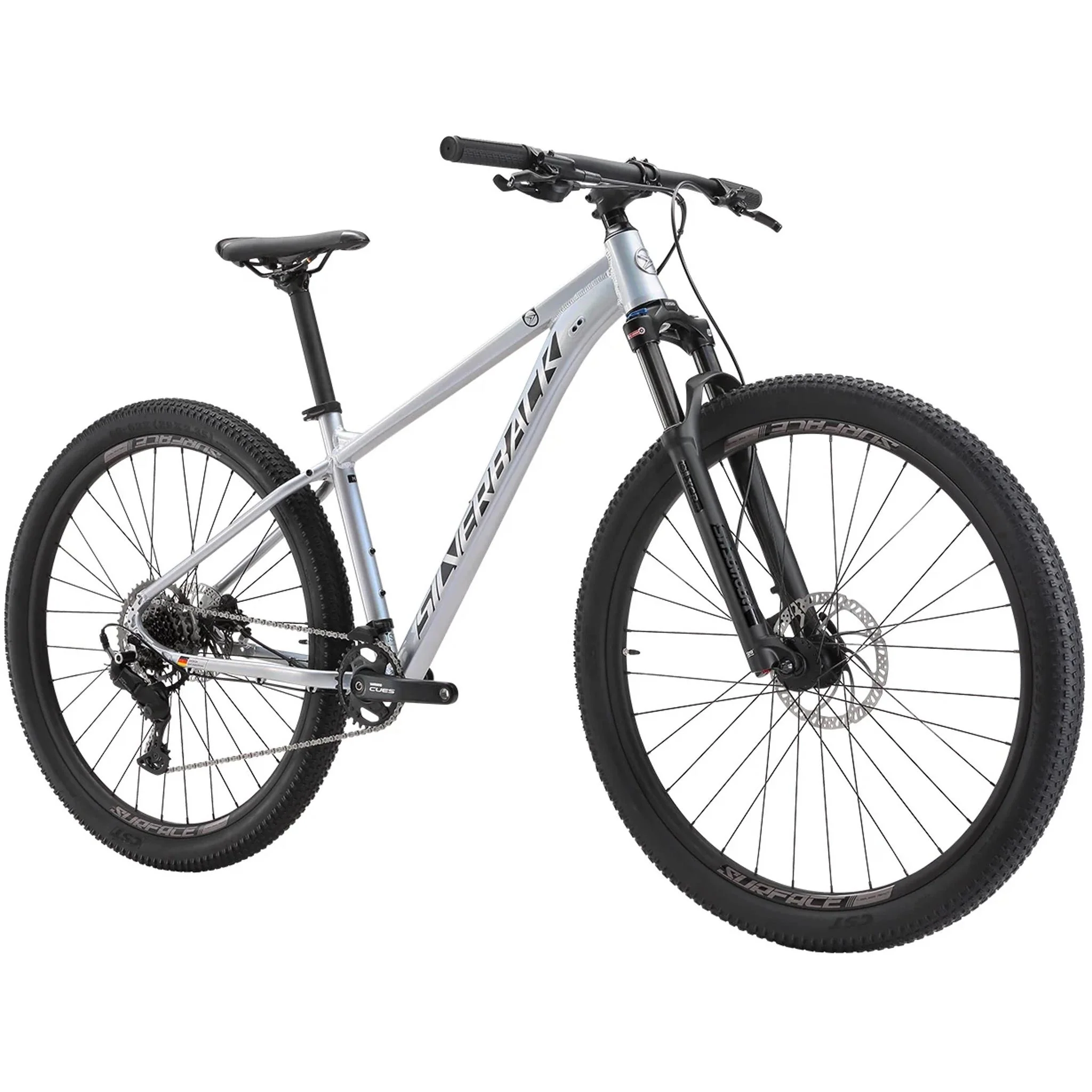 Silverback Stride Adventure 27.5'' Hardtail Mountain Bike Silver Mist - Image 2