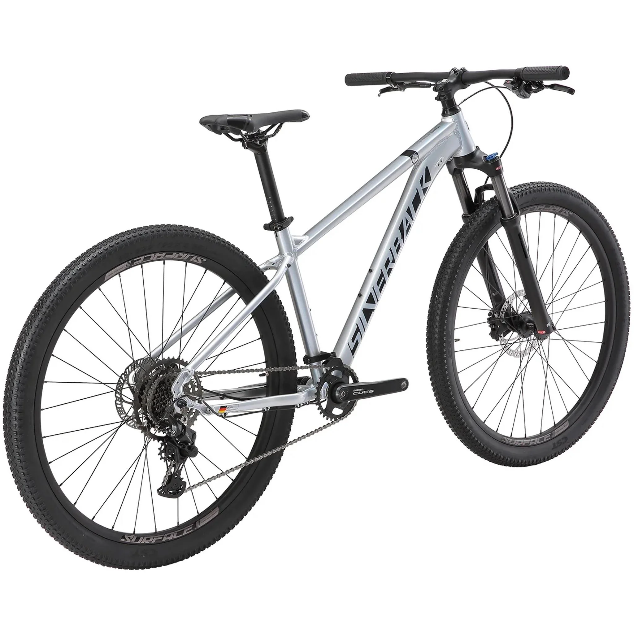 Silverback Stride Adventure 27.5'' Hardtail Mountain Bike Silver Mist - Image 3