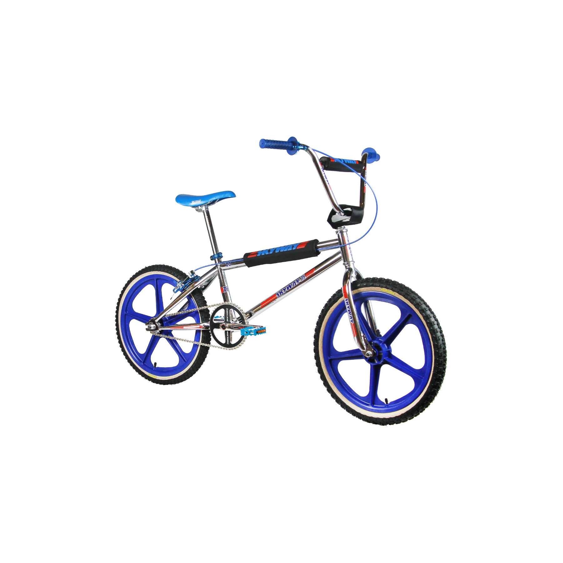 Skyway TA 20 Replica 20'' BMX Bike Chrome/Blue - Image 2