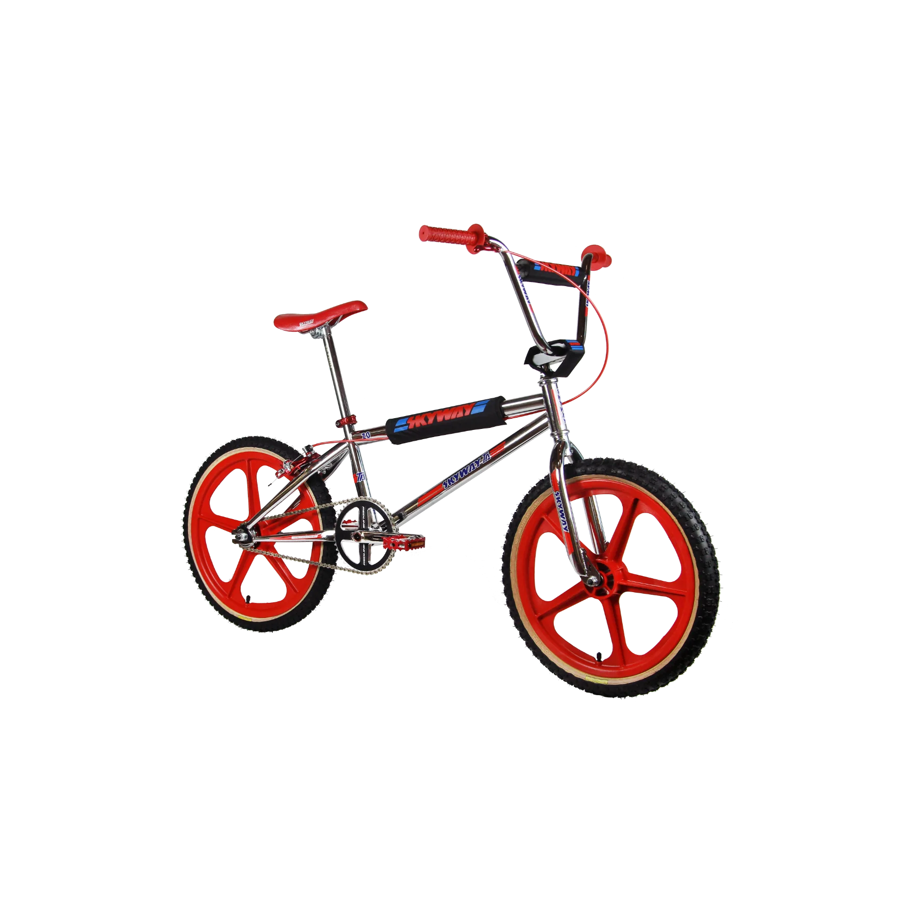 Skyway TA 20 Replica 20'' BMX Bike Chrome/Red - Image 2
