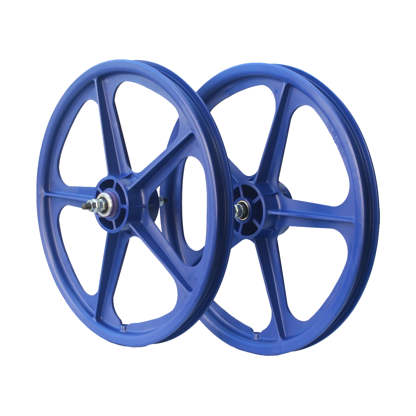 Skyway Tuff II 5-Spoke BMX Wheelset Blue