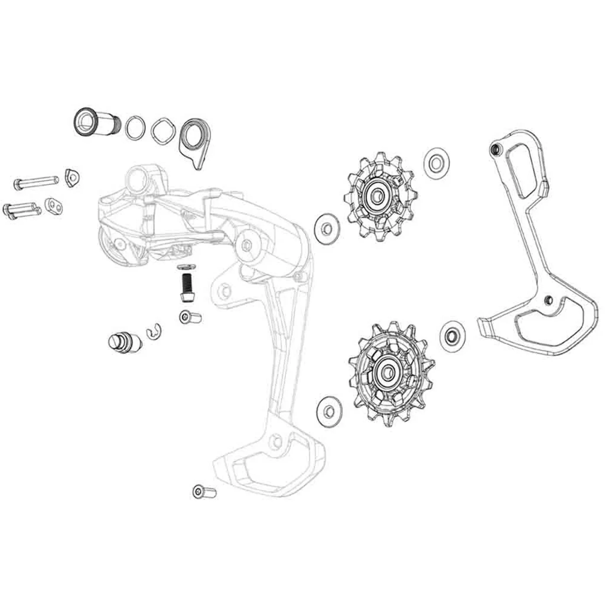 SRAM GX Eagle Rear Derailleur Jockey Wheel Pulley Kit - Image 3