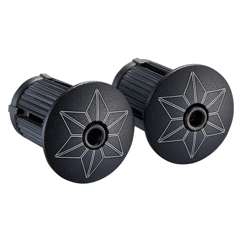Supacaz Super Sticky Kush - Gravel - Black + Ano Black Plugs - Image 3