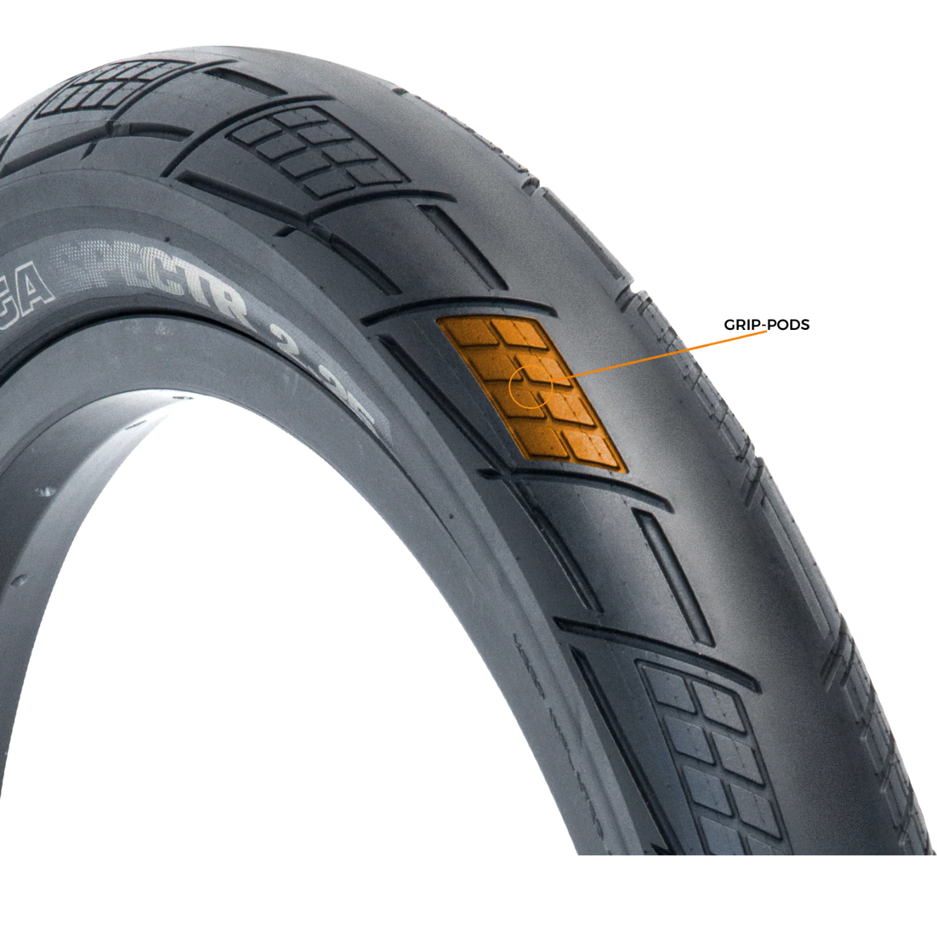 Tioga Spectr Freestyle BMX Tyre 20 X 2.4'' Black - Image 3