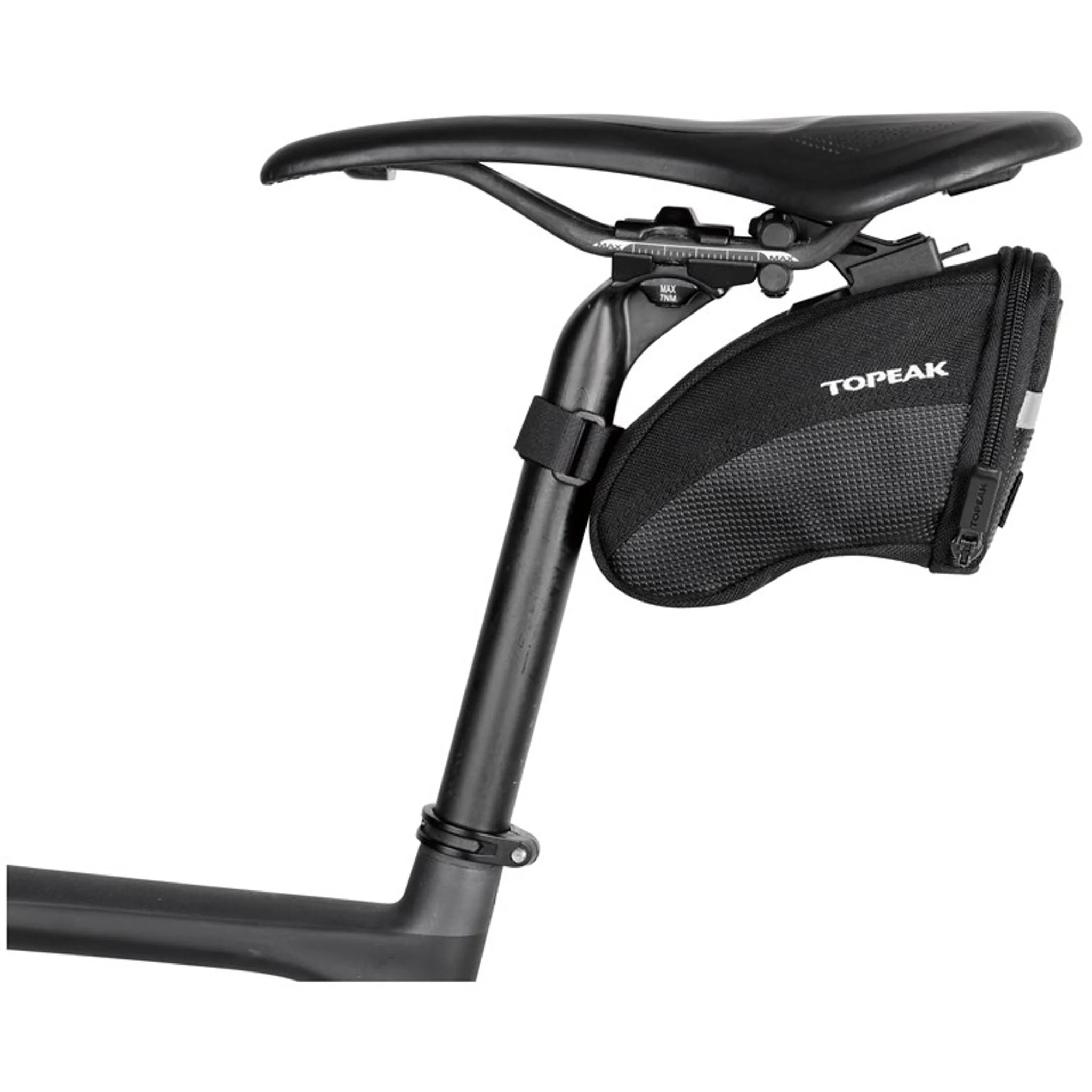 Topeak Aero Wedge Pack Saddle Bag w/ Fixer Small 0.66L Black - Image 2