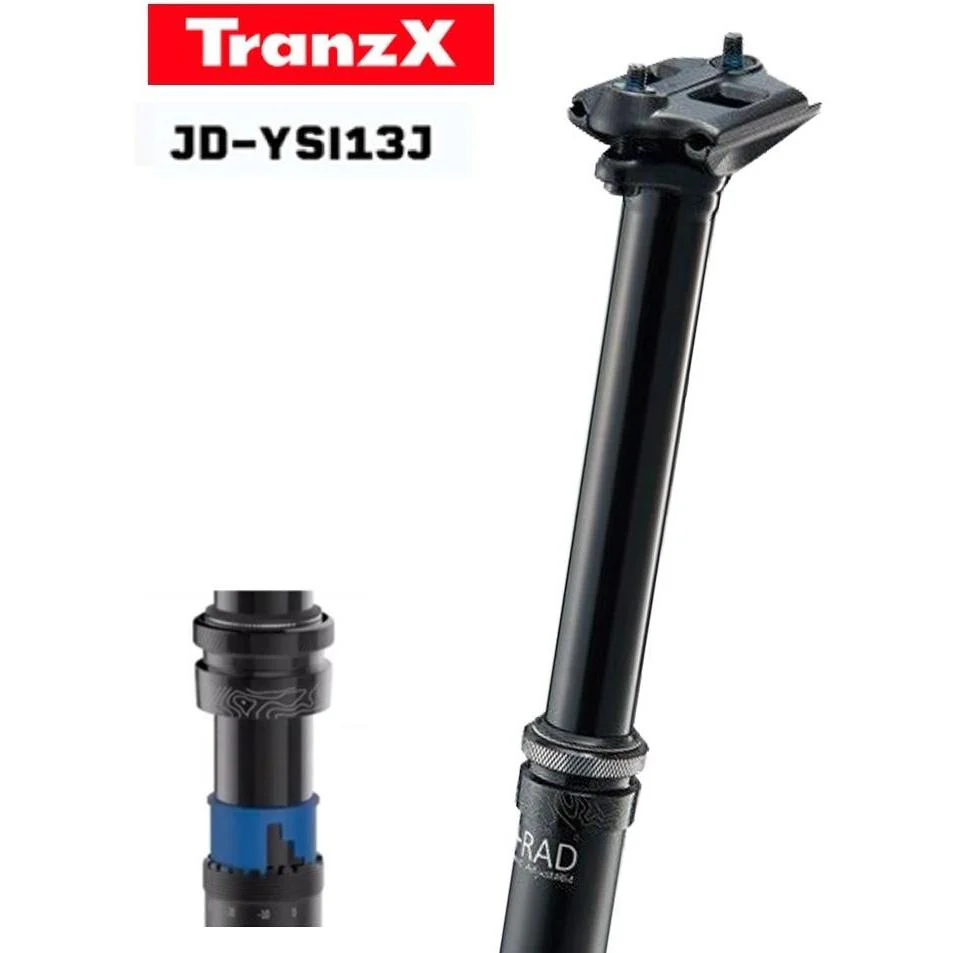 TRANZX SI13J Internal Cable Dropper Seat Post 140-170mm Travel Adjustable 30.9mm x 498mm