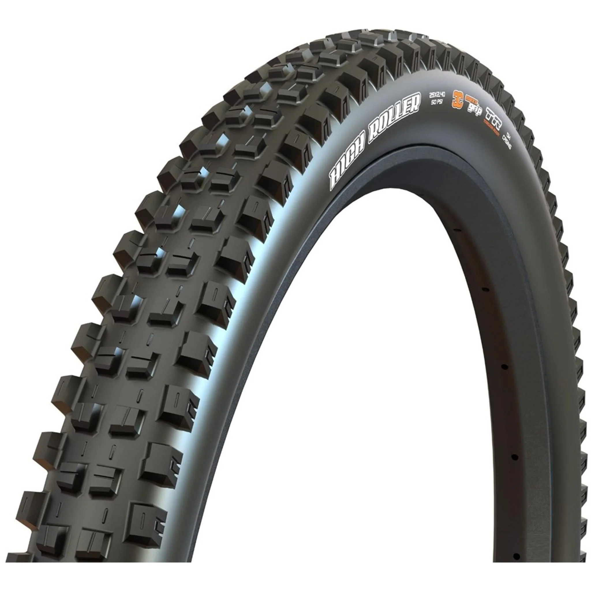 Maxxis High Roller III Folding MTB Tyre 27.5x2.4'' 2x60TPI DH 3C MaxxGrip TR