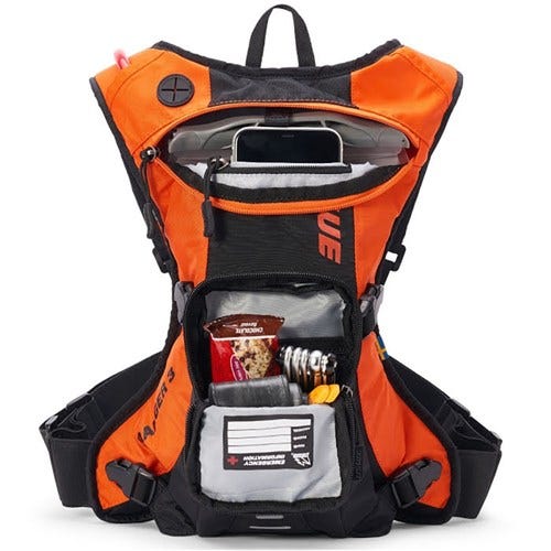 USWE 20 Ranger 3 Hydration Pack 2.0L Orange/Black - Image 3