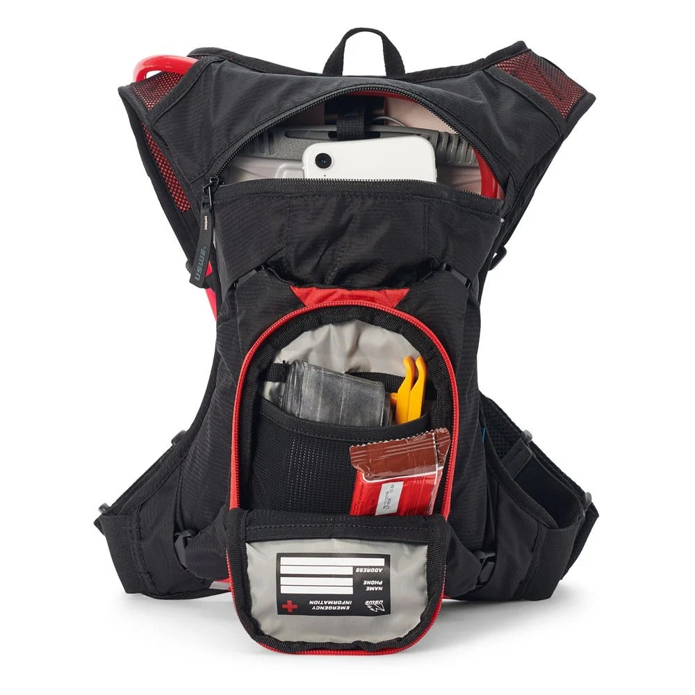 USWE 21 Epic 3 Hydration Pack 2.0L Black/Red - Image 4
