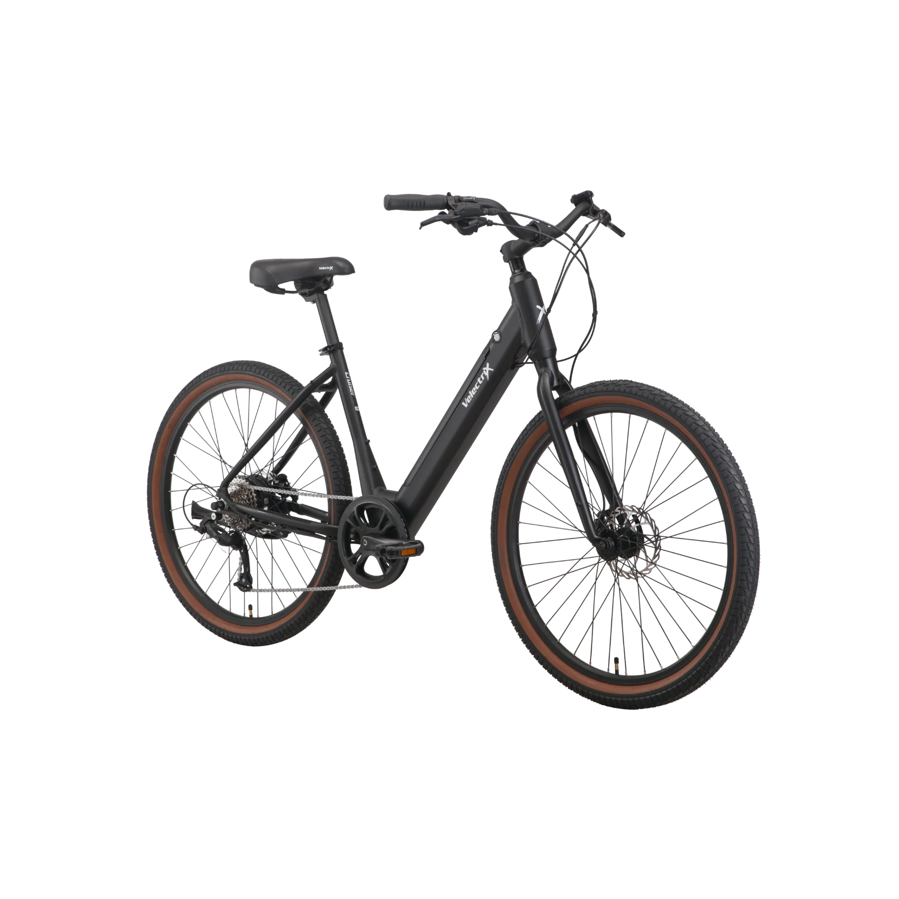 VelectriX Cruiser Step Through Electric Bike Jet Black - Image 2