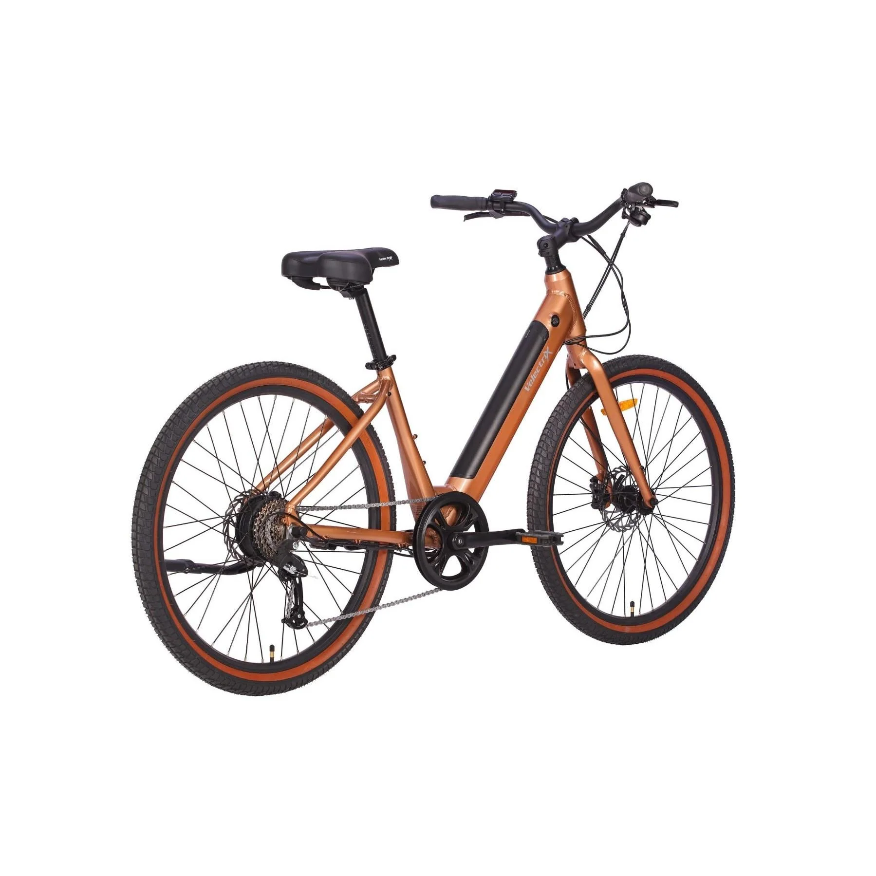 VelectriX Electric Step Through Cruiser Bike Rose Gold - Image 2