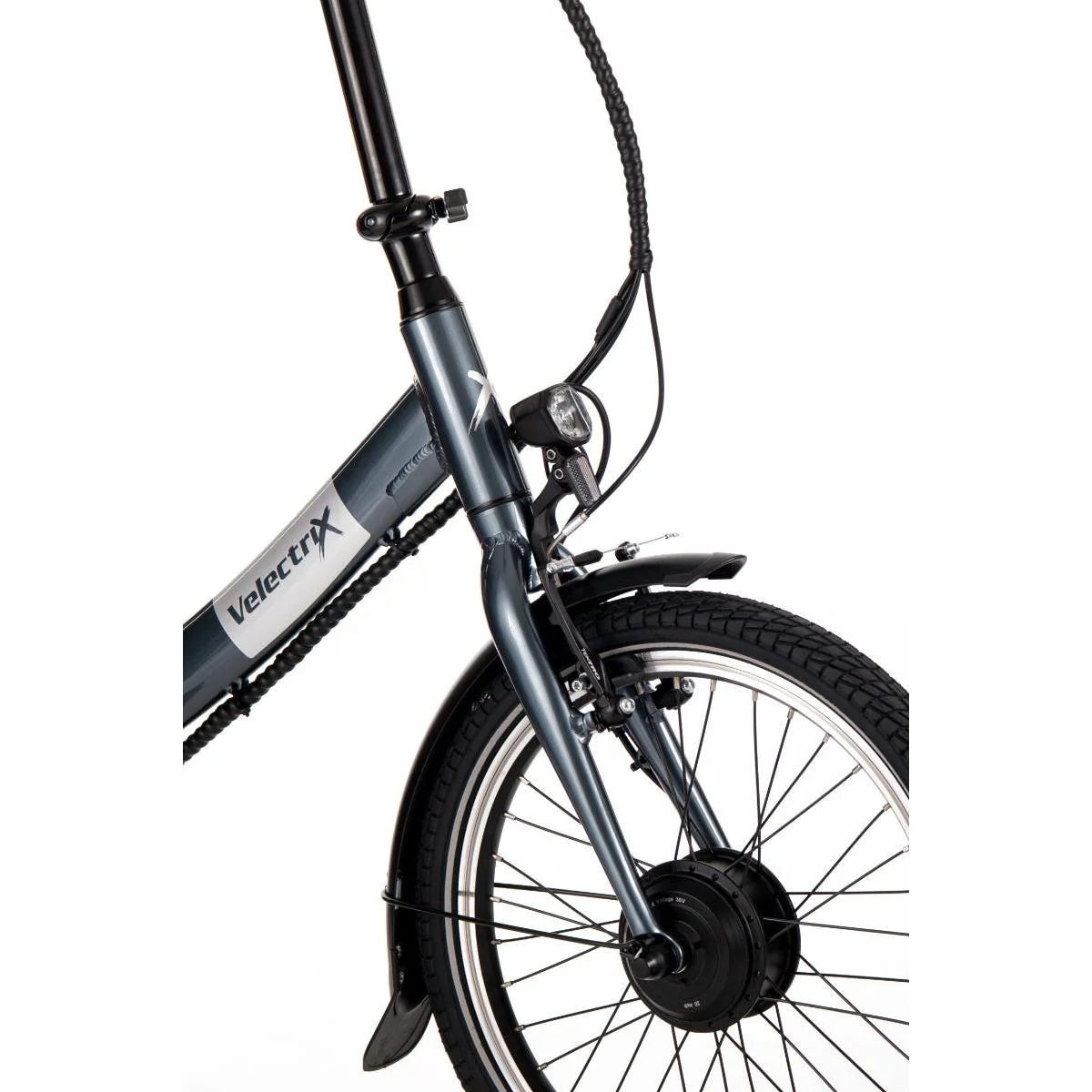 VelectriX Foldaway Electric Folding Bike Grey - Image 6