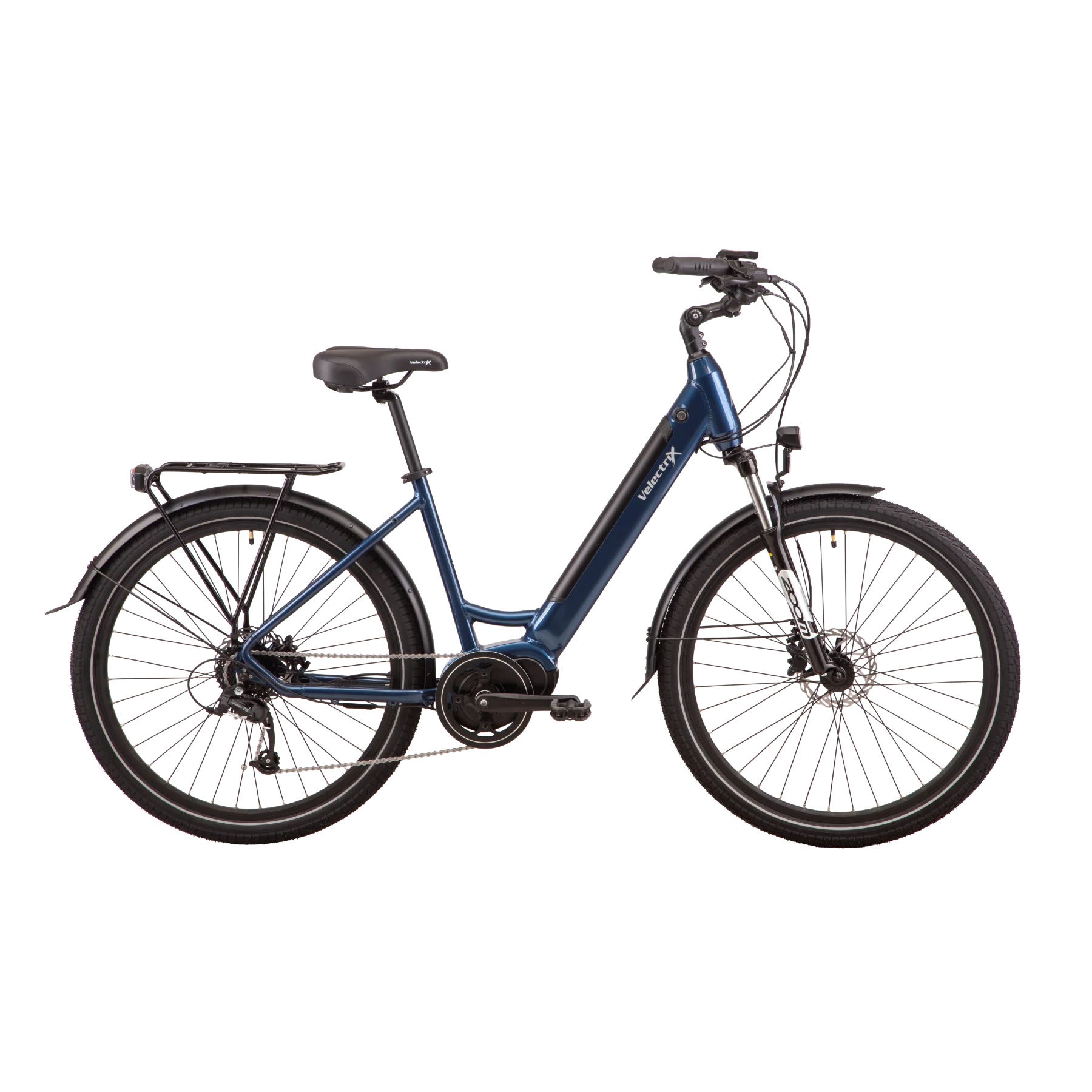 VelectriX Urban Pulse Step Through Electric Hybrid Bike Blue