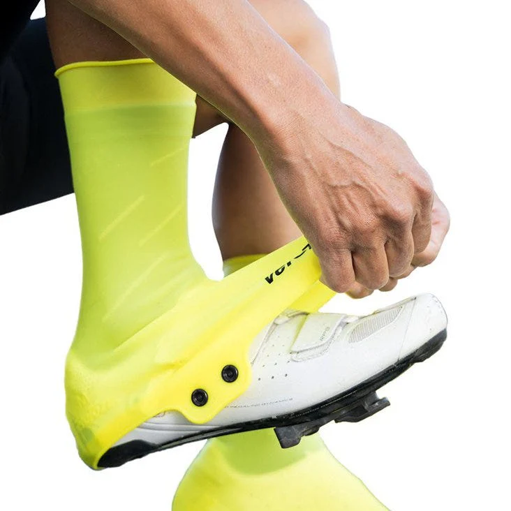 VeloToze Tall Silicone Shoe Covers Yellow - Image 3