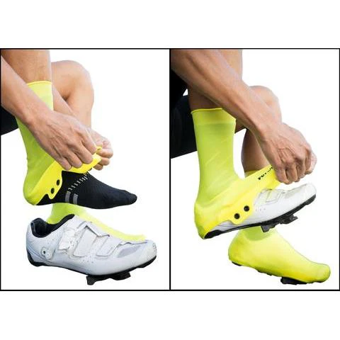 VeloToze Tall Silicone Shoe Covers Yellow - Image 4