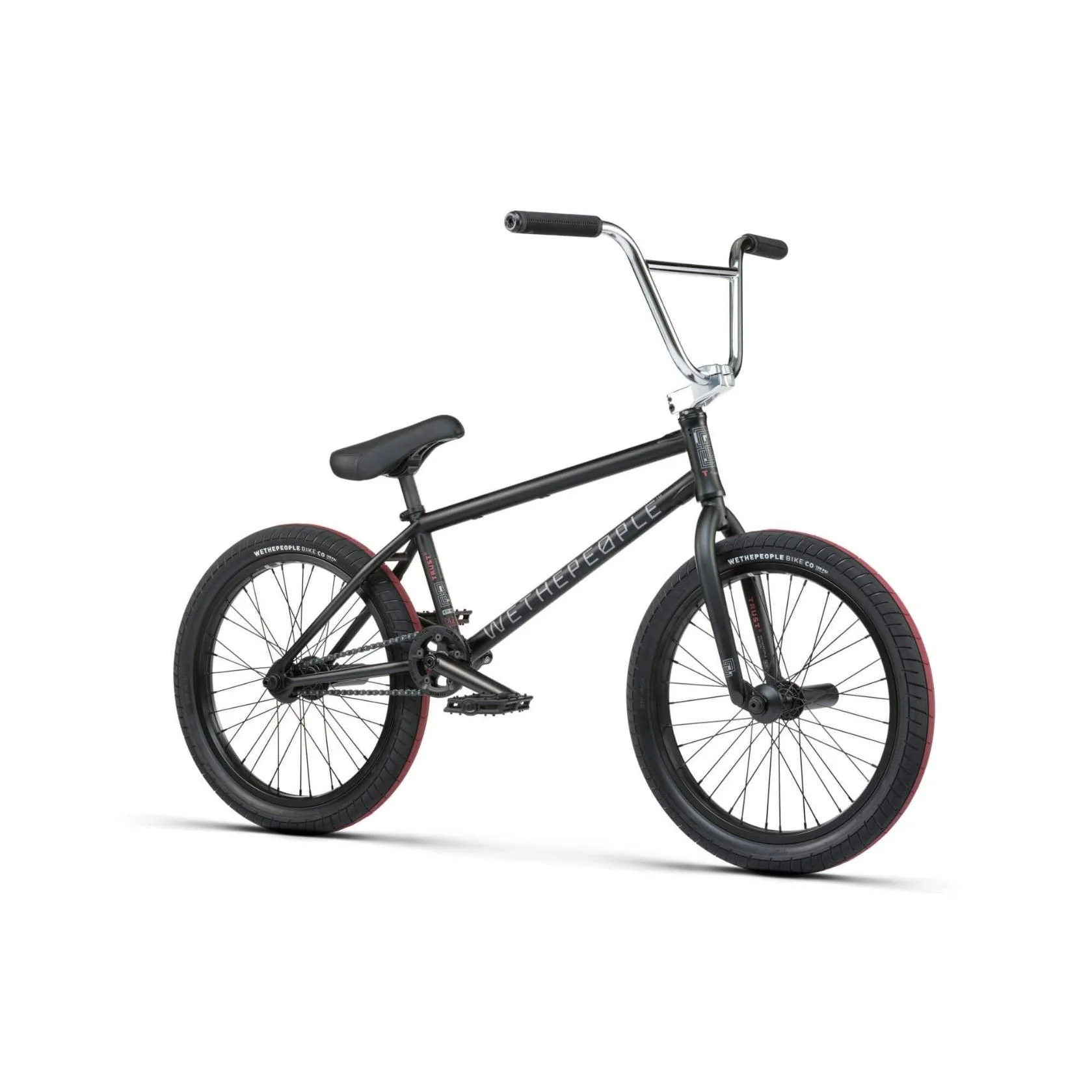 WTP Trust Cassette BMX Bike Matt Black - Image 2